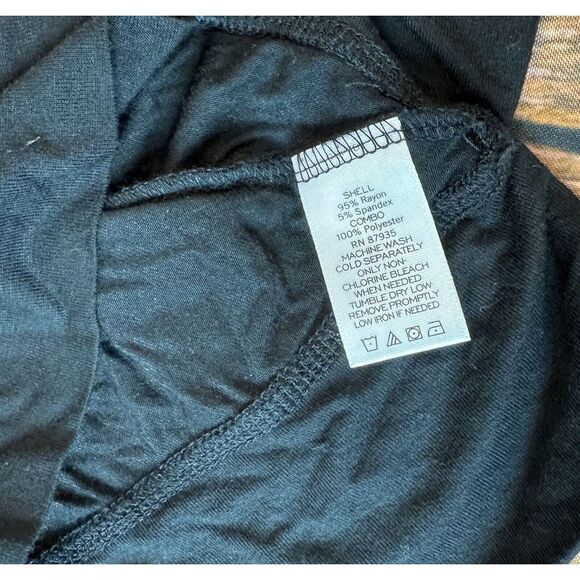 LOGO Lori Goldstein Black Open Front Sleeveless Vest Sz‎ XS Cardigan Women - Picture 3 of 7